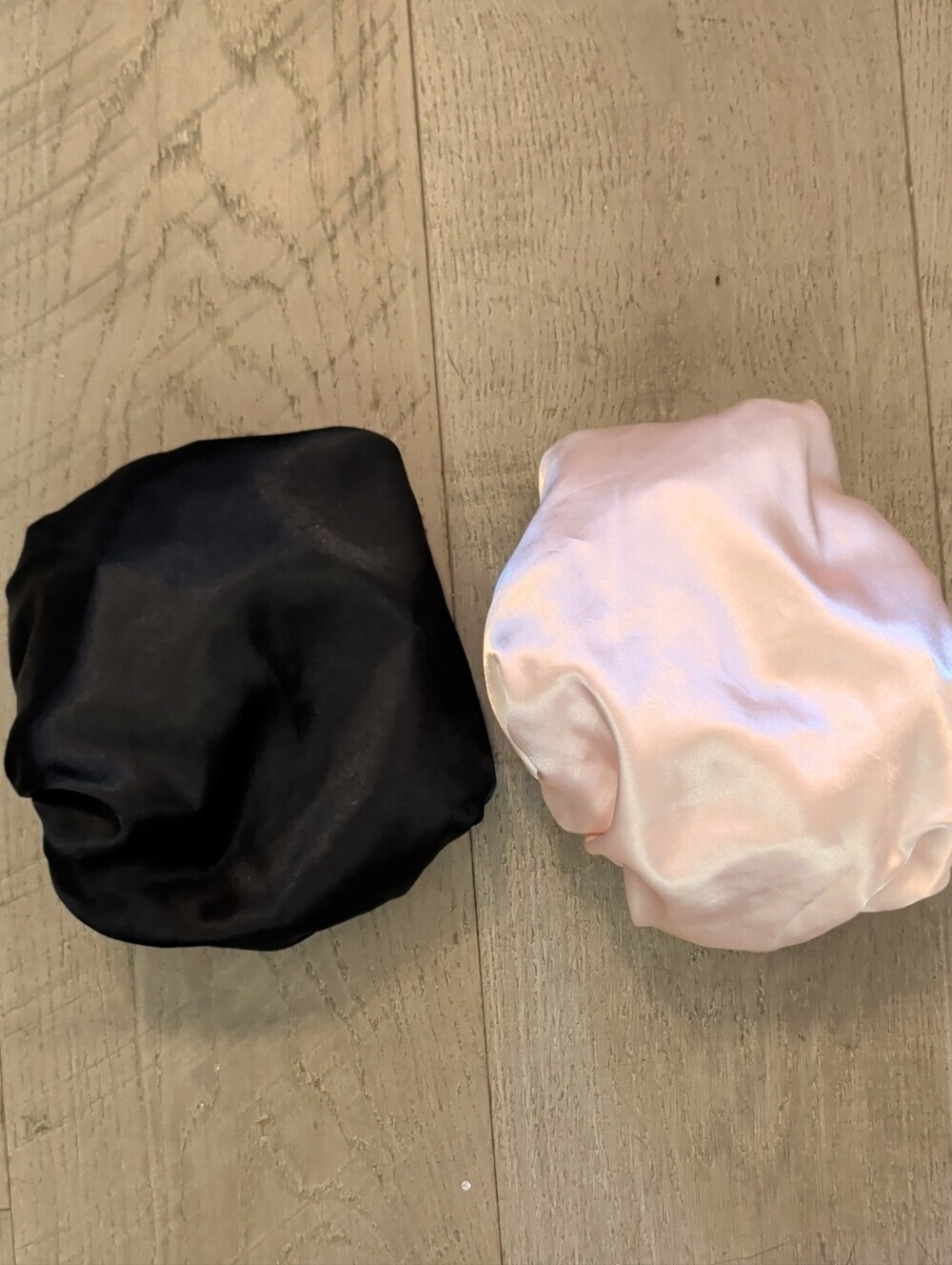Set Of Two Satin Shower Caps